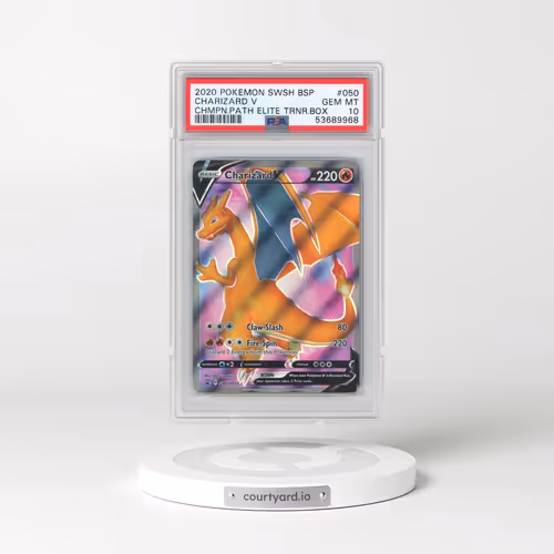 2020 Pokémon Swsh Black Star Promo #050 Charizard V - Holo Champion's Path Elite Trainer Box (PSA 10
