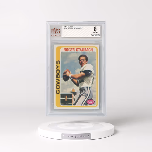 1978 Topps #290 Roger Staubach (BVG 8 NM-MT)