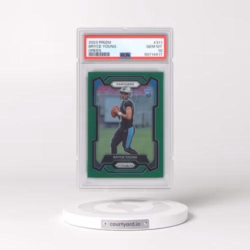 2023 Panini Prizm #311 Bryce Young - Green Prizm (PSA 10 GEM MINT)