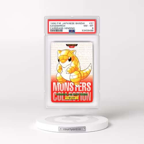 1996 Japanese Pokémon Bandai Carddass Vending #27 Sandshrew (PSA 8 NM-MT)