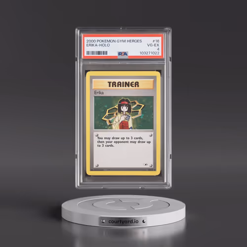 2000 Pokémon Gym Heroes #16 Erika - Holo (PSA 4 VG-EX)