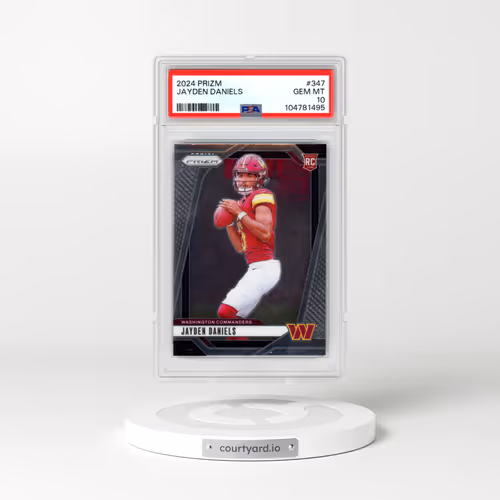 2024 Panini Prizm #347 Jayden Daniels (PSA 10 GEM MINT)