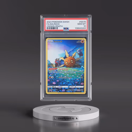 2023 Pokémon Sword and Shield Crown Zenith #GG15 Solrock - Full Art (PSA 10 GEM MINT)
