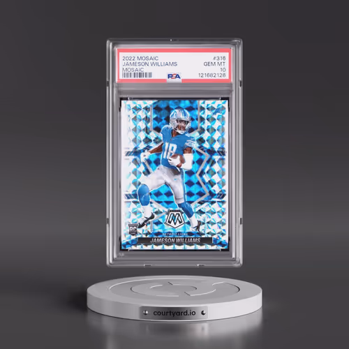 2022 Panini Mosaic #316 Jameson Williams - Mosaic (PSA 10 GEM MINT)