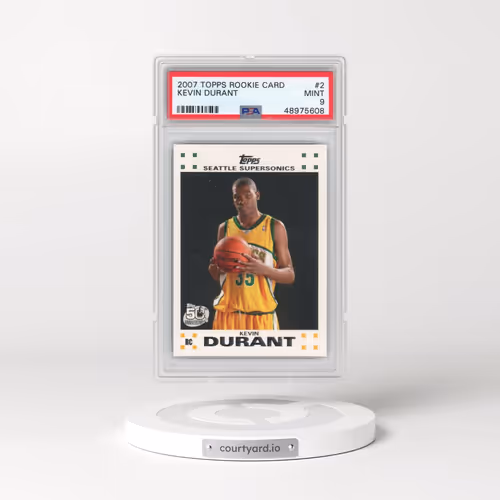 2007 Topps Rookie Card #2 Kevin Durant (PSA 9 MINT)