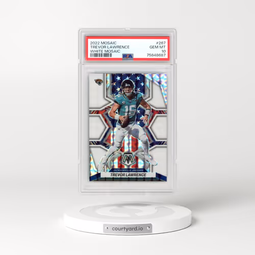 2022 Panini Mosaic #267 Trevor Lawrence - White Mosaic (PSA 10 GEM MINT)