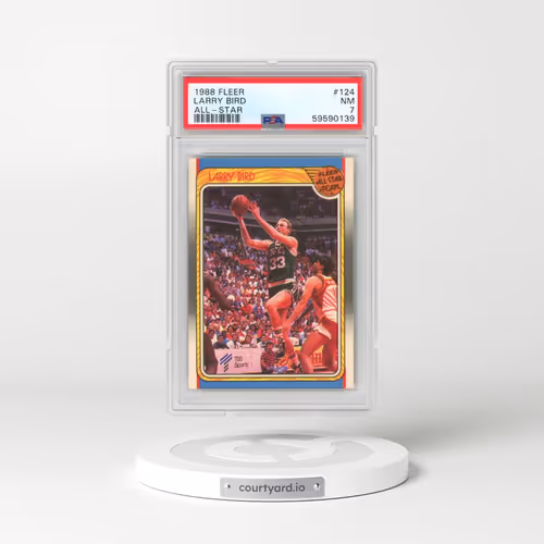 1988 Fleer #124 Larry Bird - All-Star (PSA 7 NM)