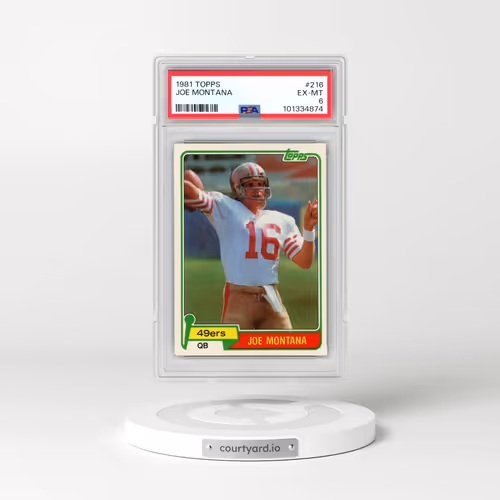 1981 Topps #216 Joe Montana (PSA 6 EX-MT)