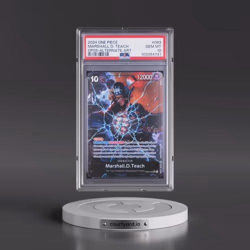 2024 One Piece OP09-Emperors in the New World #093 Marshall D. Teach - Alternate Art (PSA 10 GEM MIN