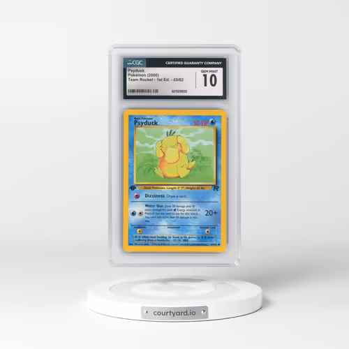 2000 Team Rocket #65/82 Psyduck - 1st Edition 1st Edition (CGC 10 GEM MINT)