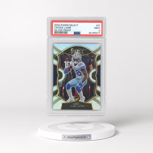 2020 Panini Select #57 Ceedee Lamb - Silver Prizm (PSA 9 MINT)