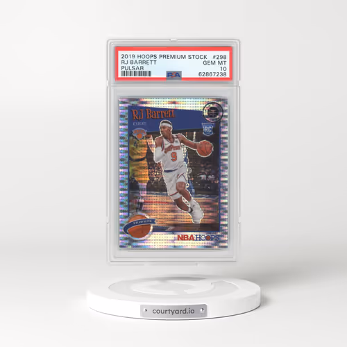 2019 Panini Hoops Premium Stock #298 RJ Barrett - Pulsar (PSA 10 GEM MINT)