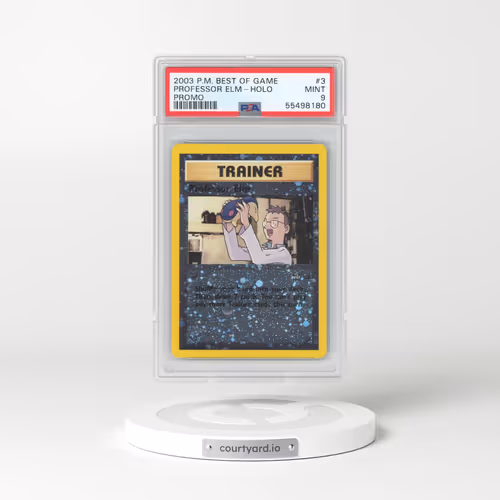 2003 Pokémon Best of Game Promo #3 Professor Elm - Reverse Foil (PSA 9 MINT)