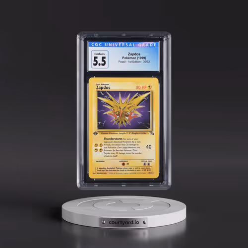1999 Fossil #30/62 Zapdos - 1st Edition 1st Edition (CGC 5.5 EX+)
