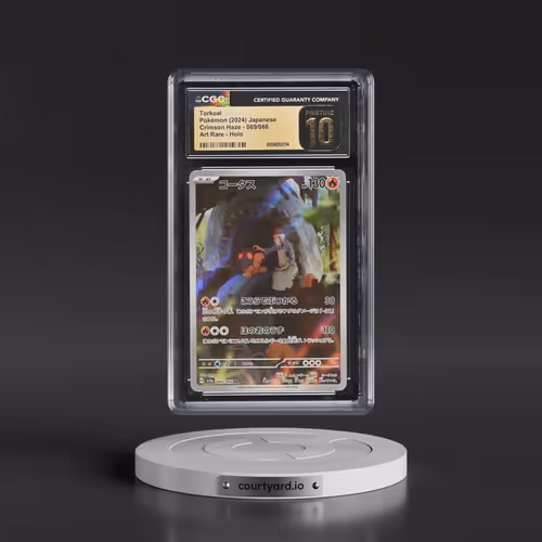 2024 Pokémon Sv5a-Crimson Haze #069 Torkoal - Art Rare (CGC 10 PRISTINE)