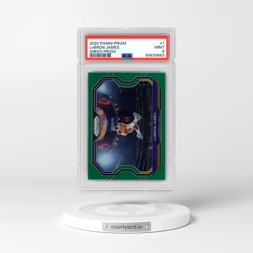 2020 Panini Prizm #1 LeBron James - Green Prizm (PSA 9 MINT)