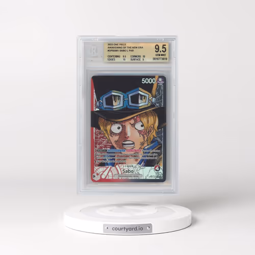 2023 One Piece Card Game Awakening of the New Era #OP05001 Sabo ALT ART L (BGS 9.5 GEM MINT)