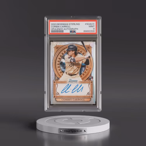 2023 Bowman Sterling Sterling Opulence Autographs #SOACC Corbin Carroll (PSA 9 MINT)