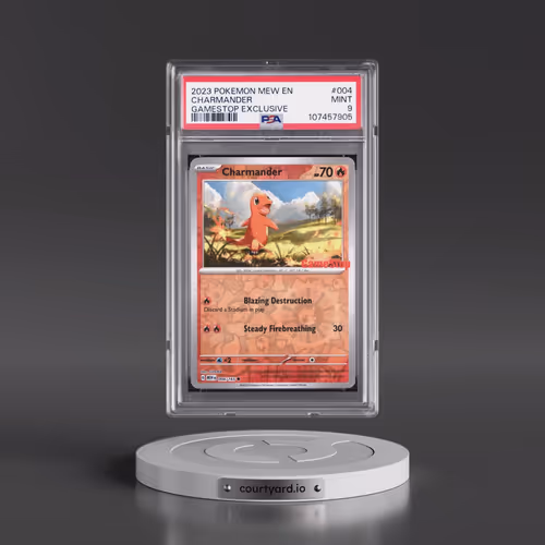 2023 Pokémon Mew EN-151 #004 Charmander - Gamestop Exclusive (PSA 9 MINT)