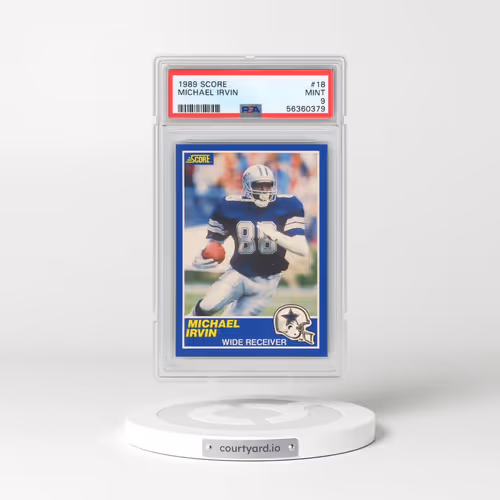 1989 Score #18 Michael Irvin (PSA 9 MINT)
