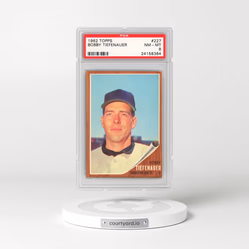 1962 Topps #227 Bobby Tiefenauer (PSA 8 NM-MT)