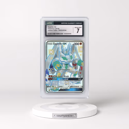 2019 Hidden Fates #SV65/SV94 Zygarde GX - Shiny Vault Holo (CGC 7 NM)