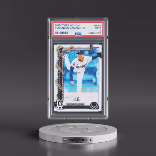 2025 Topps Holiday #H159 Yoshinobu Yamamoto (PSA 9 MINT)