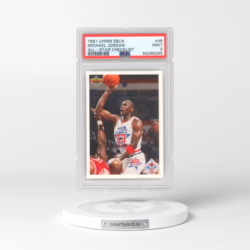 1991 Upper Deck #48 Michael Jordan - All-Star Checklist (PSA 9 MINT)