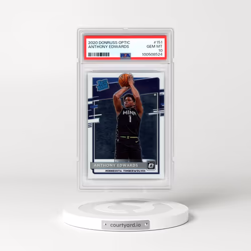2020 Panini Donruss Optic #151 Anthony Edwards (PSA 10 GEM MINT)