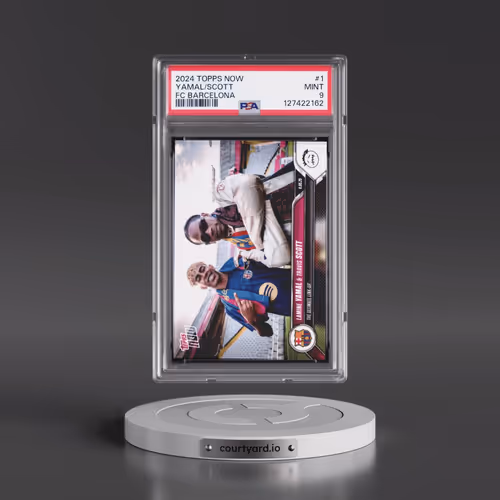 2024-25 Topps Now FC Barcelona #1 Lamine Yamal/Travis Scott (PSA 9 MINT)