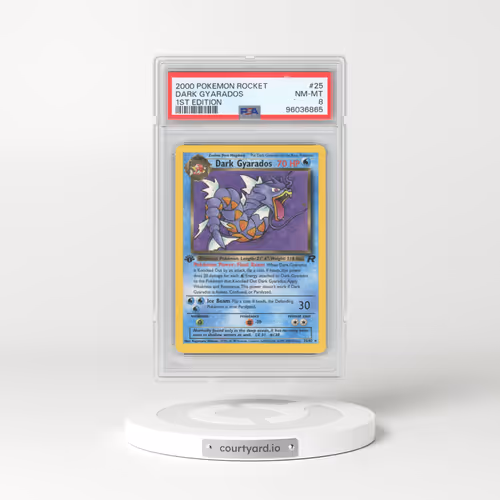 2000 Pokémon Rocket #25 Dark Gyarados - 1st Edition (PSA 8 NM-MT)