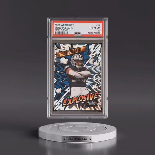 2023 Panini Absolute Explosive #18 Tony Pollard (PSA 10 GEM MINT)