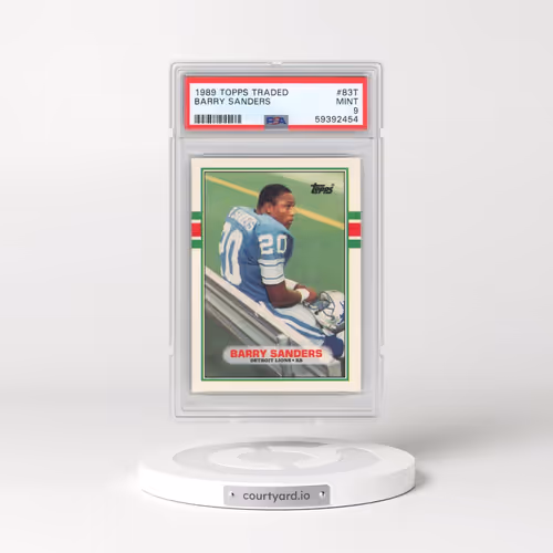 1989 Topps Traded #83T Barry Sanders (PSA 9 MINT)