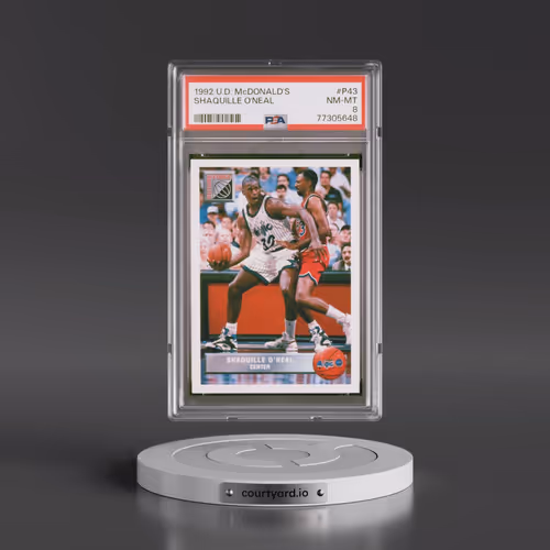 1992 Upper Deck McDonald's #P43 Shaquille O'Neal (PSA 8 NM-MT)