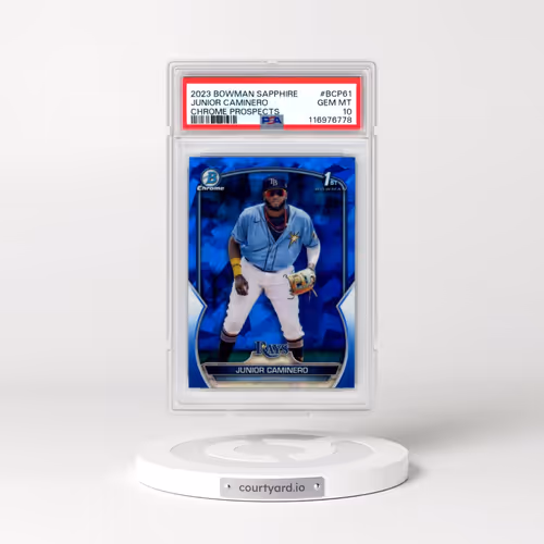 2023 Bowman Sapphire Edition Chrome Prospects #BCP61 Junior Caminero (PSA 10 GEM MINT)