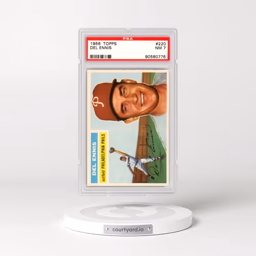 1956 Topps #220 Del Ennis (PSA 7 NM)