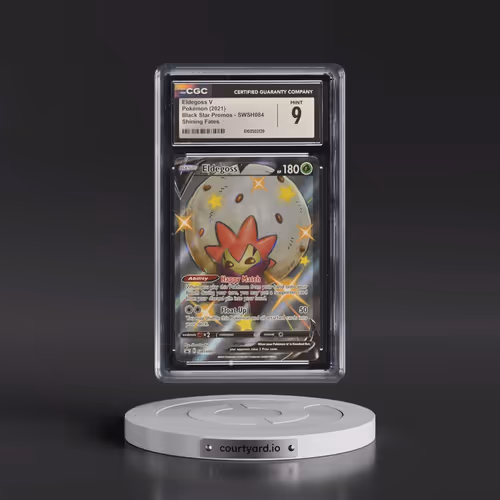2017 Black Star Promos - Sword & Shield #SWSH084 Eldegoss V - Holo Shining Fates Tins (CGC 9 MINT)