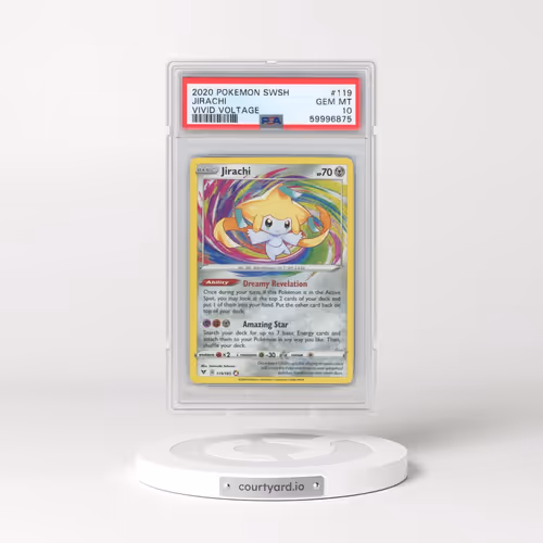 2020 Pokémon Sword & Shield Vivid Voltage #119 Jirachi (PSA 10 GEM MINT)