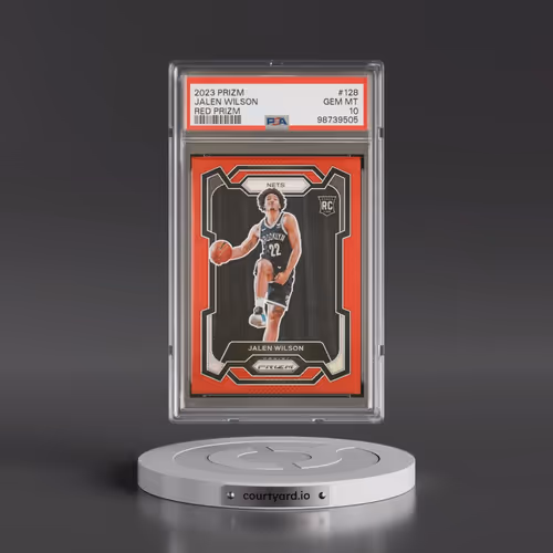 2023 Panini Prizm #128 Jalen Wilson - Red Prizm (PSA 10 GEM MINT)