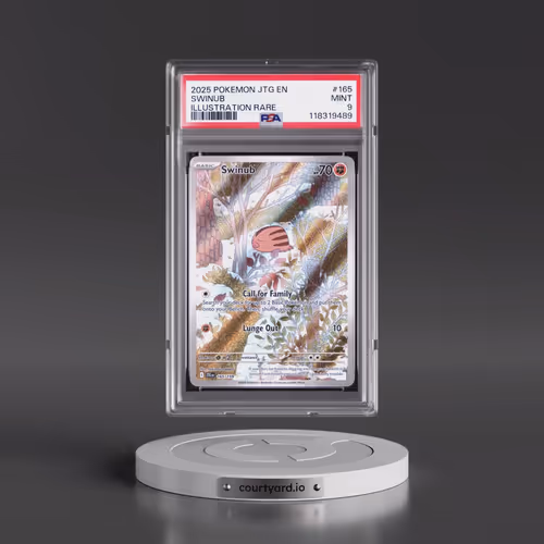 2025 Pokémon Jtg EN-Journey Together #165 Swinub - Illustration Rare (PSA 9 MINT)