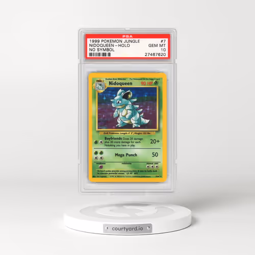 1999 Jungle #7 Nidoqueen - Holo No Symbol (PSA 10 GEM MINT)
