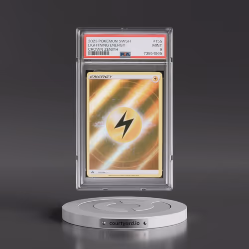 2023 Pokémon Sword and Shield Crown Zenith #155 Lightning Energy (PSA 9 MINT)