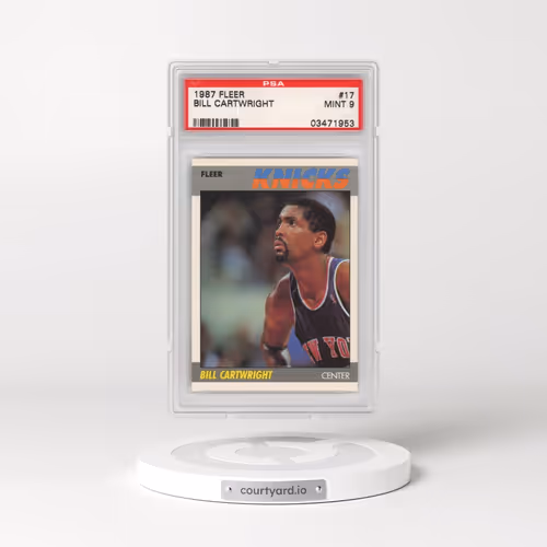 1987 Fleer #17 Bill Cartwright (PSA 9 MINT)