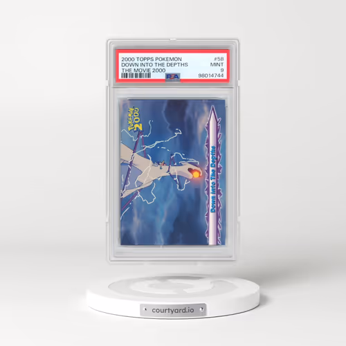 2000 Topps Pokémon the Movie 2000 #58 Down Into the Depths (PSA 9 MINT)