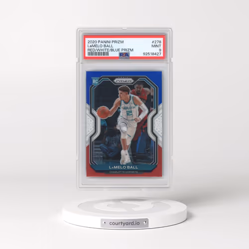 2020 Panini Prizm #278 LaMelo Ball - Red/White/Blue Prizm (PSA 9 MINT)