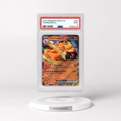 2023 Pokémon Mew EN-151 #006 Charizard EX - Holo (PSA 9 MINT)