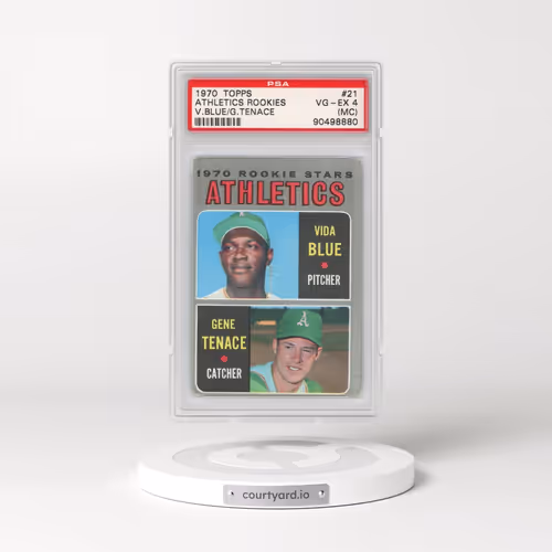 1970 Topps #21 Athletics Rookies - Vida Blue/Gene Tenace (PSA 4 VG-EX)