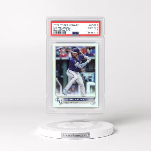 2022 Topps Update #US223 MJ Melendez - Rainbow Foil (PSA 10 GEM MINT)