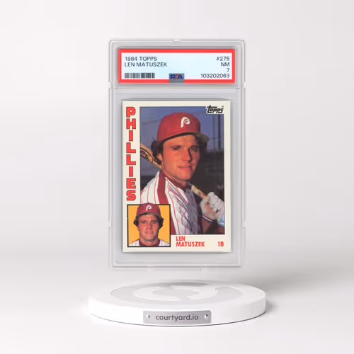 1984 Topps #275 Len Matuszek (PSA 7 NM)