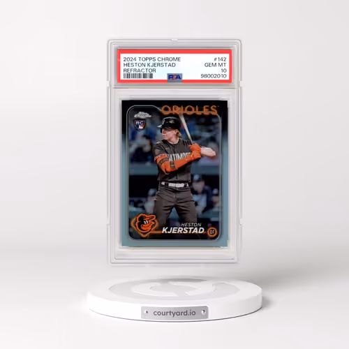 2024 Topps Chrome #142 Heston Kjerstad - Refractor (PSA 10 GEM MINT)